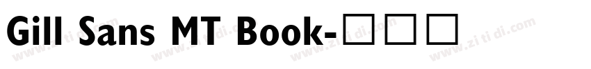 Gill Sans MT Book字体转换